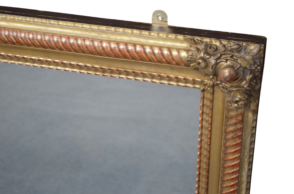 19th Century French Giltwood Wall Mirror Portrait or Landscape  View VIII