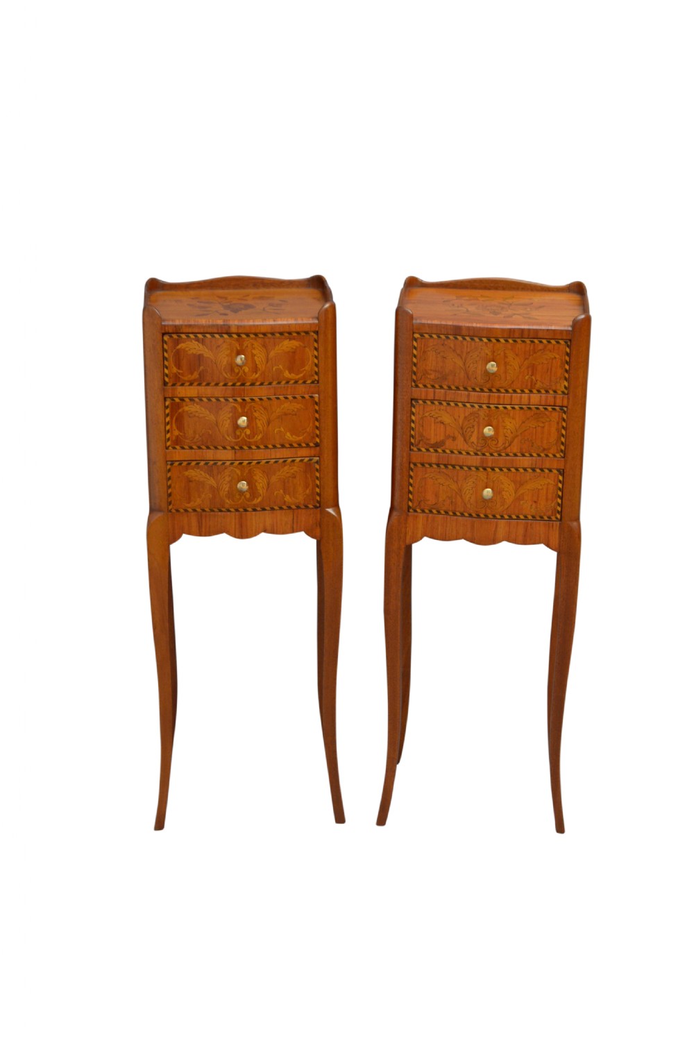A slim Pair of Bedside Cabinets