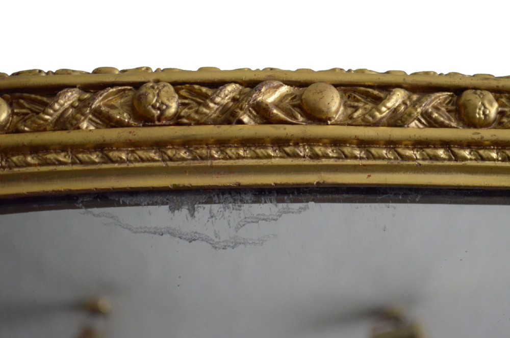 Large 19th Century Gilt Overmantle Mirror H159cm View V