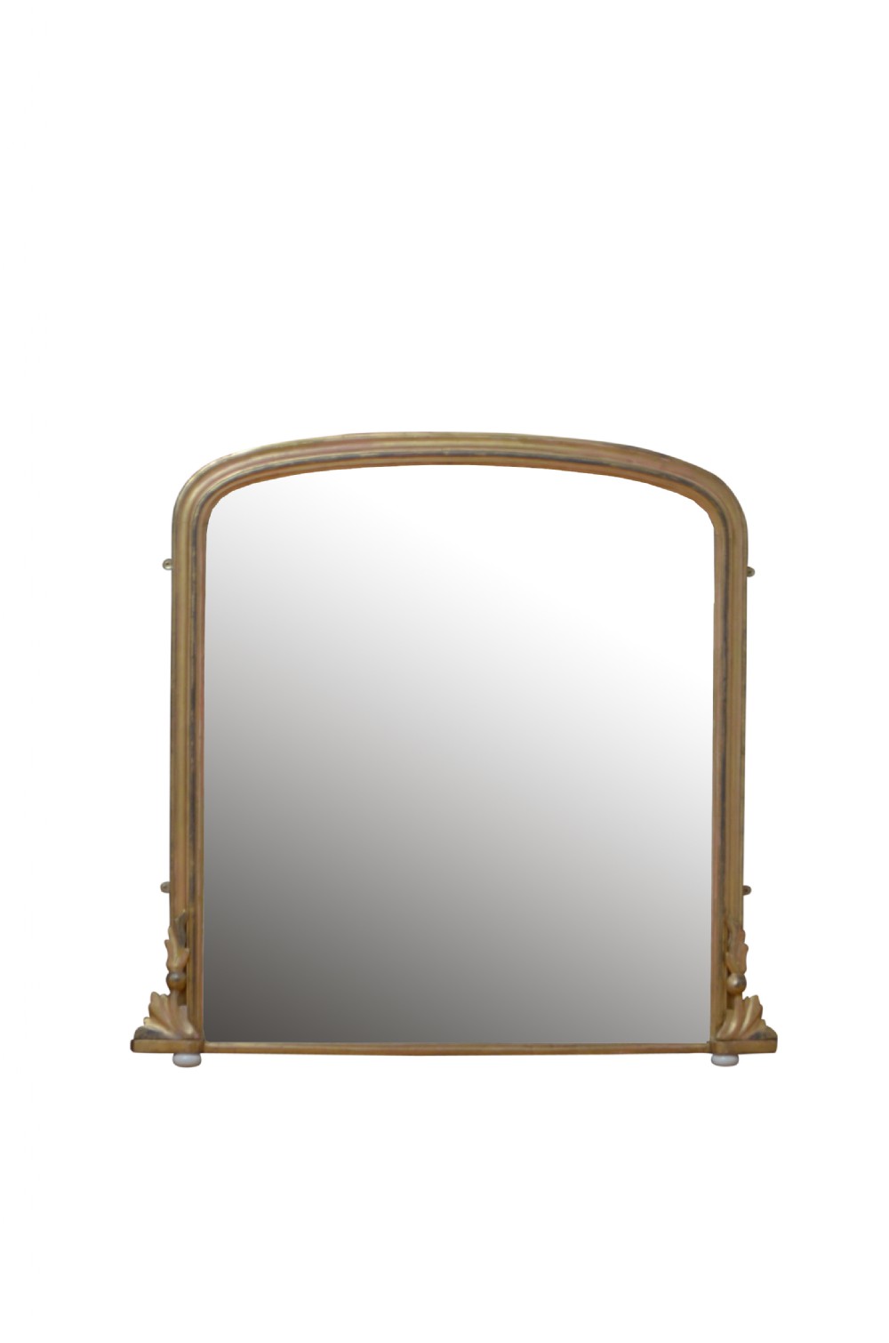 Victorian Giltwood Overmatel Mirror
