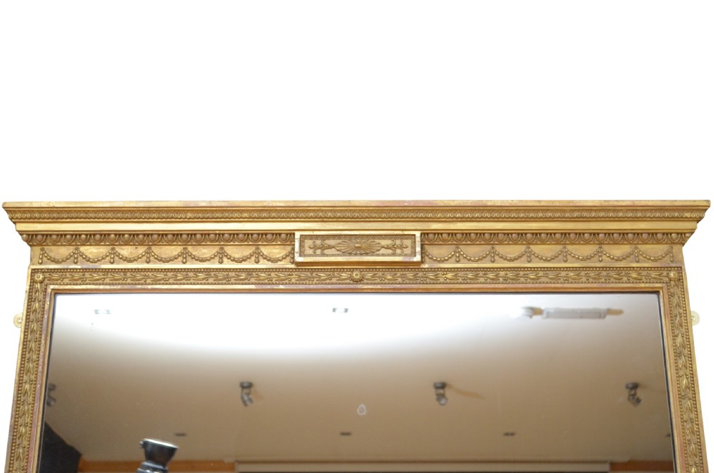 Late Victorian Giltwood Wall Mirror H140cm View V