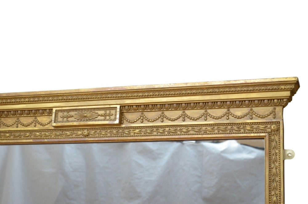 Late Victorian Giltwood Wall Mirror H140cm View VIII