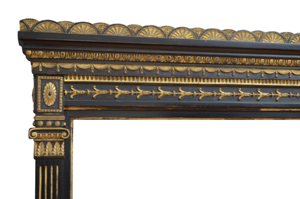 Large English Overmantel Mirror H161cm View VIII