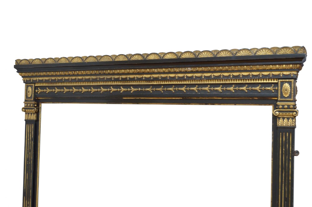 Large English Overmantel Mirror H161cm View IX
