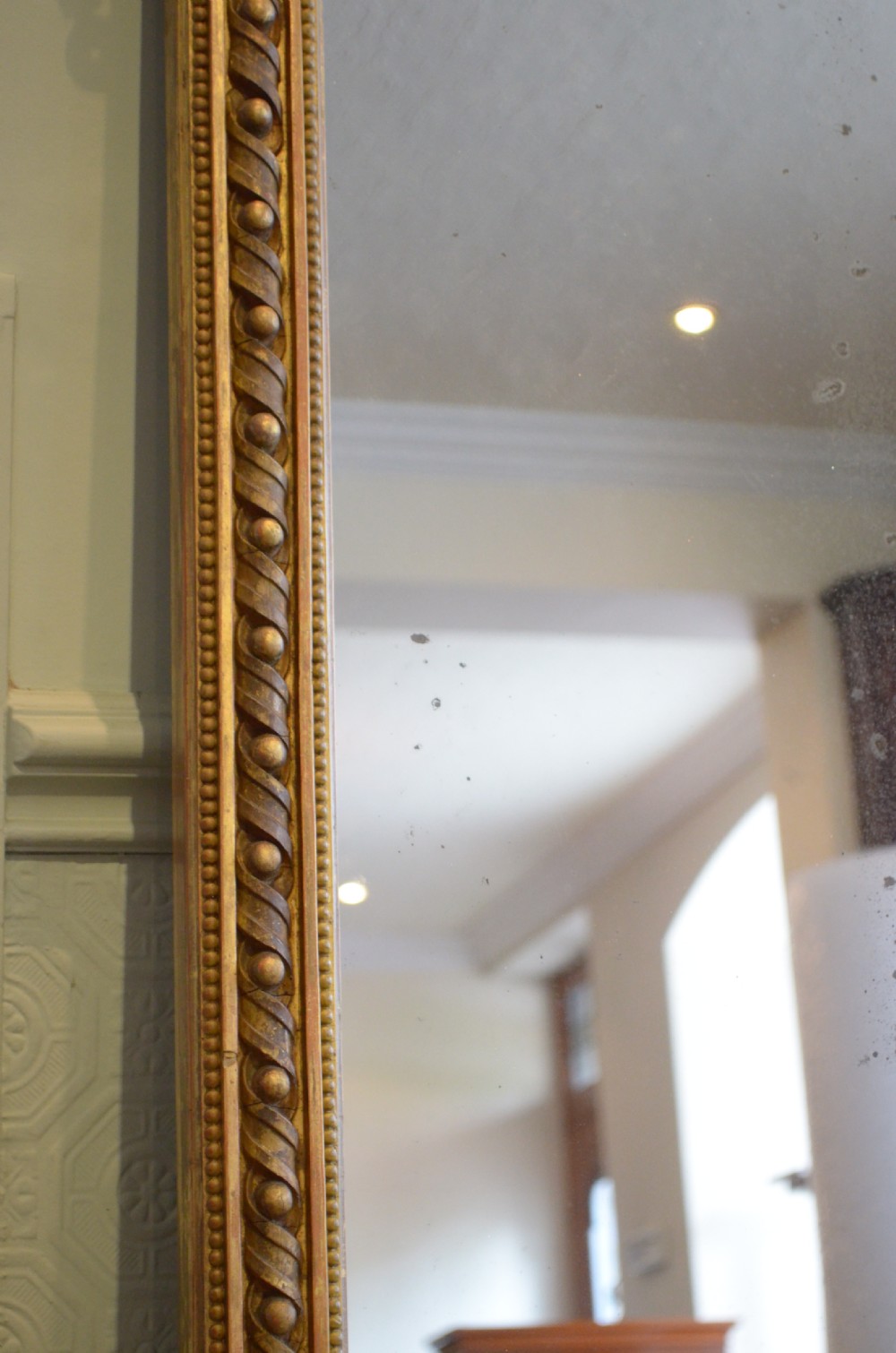 A Large English Giltwood Overmantle Mirror H161cm View VI