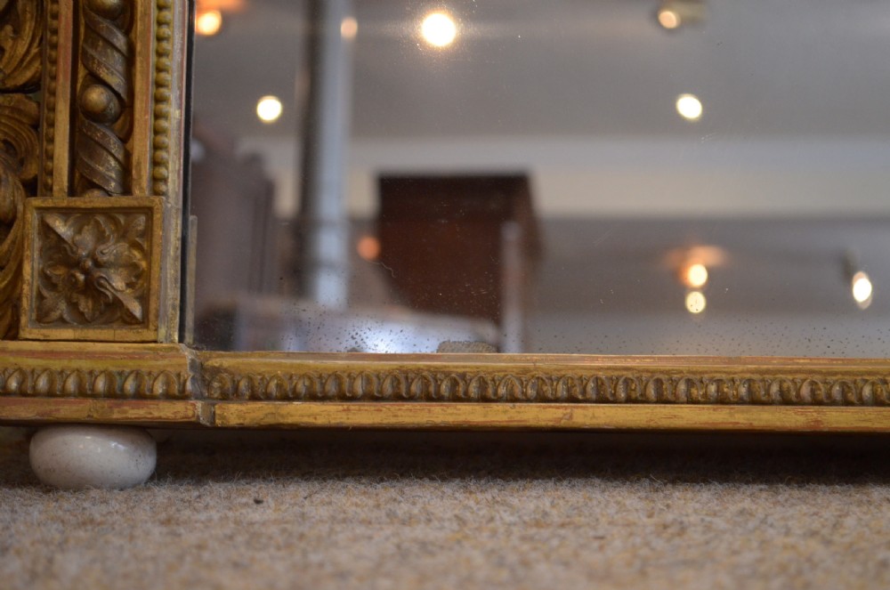 A Large English Giltwood Overmantle Mirror H161cm View XVI