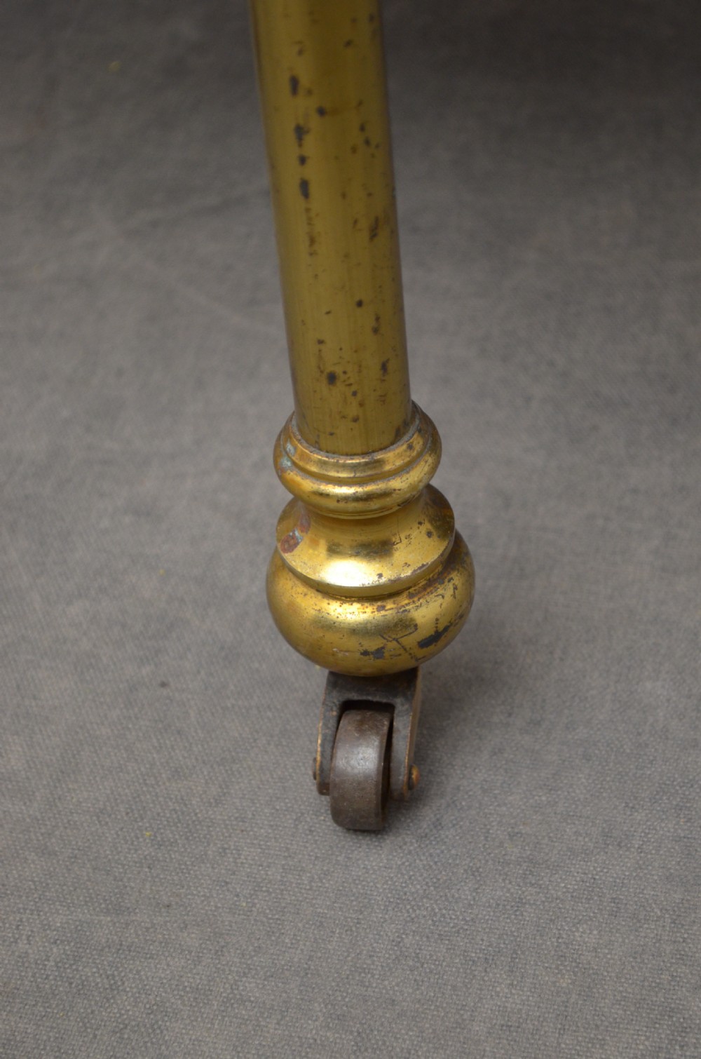 Unusual Late 19th Century Brass and Milk Glass Cabinet  View XII