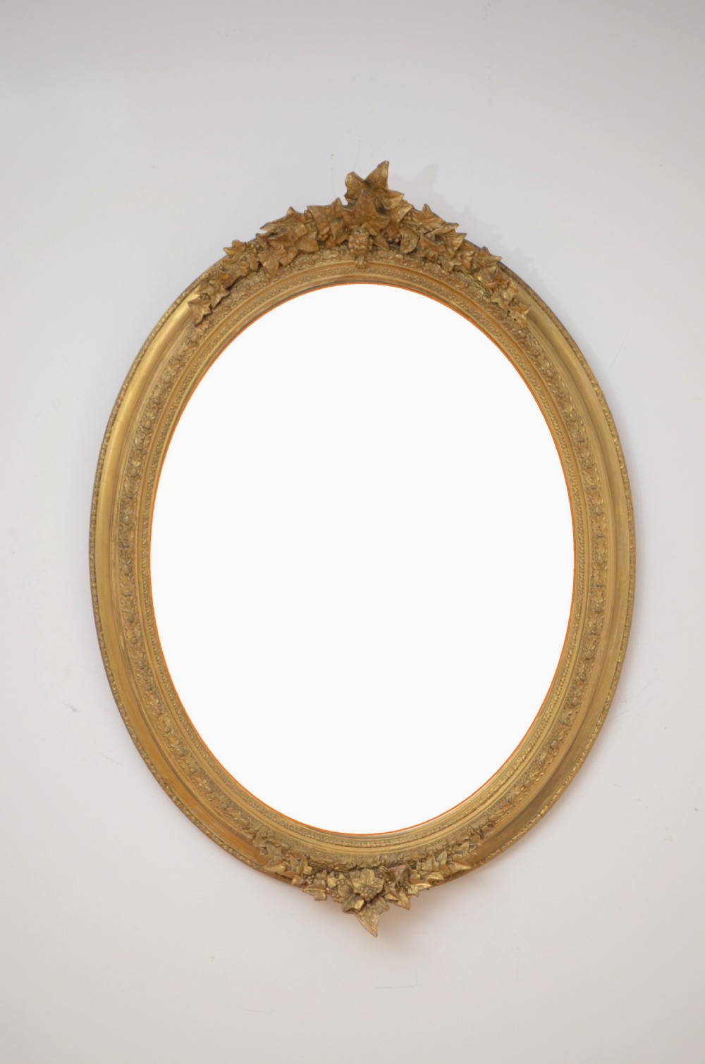 Late Victorian Wall Mirror Glided