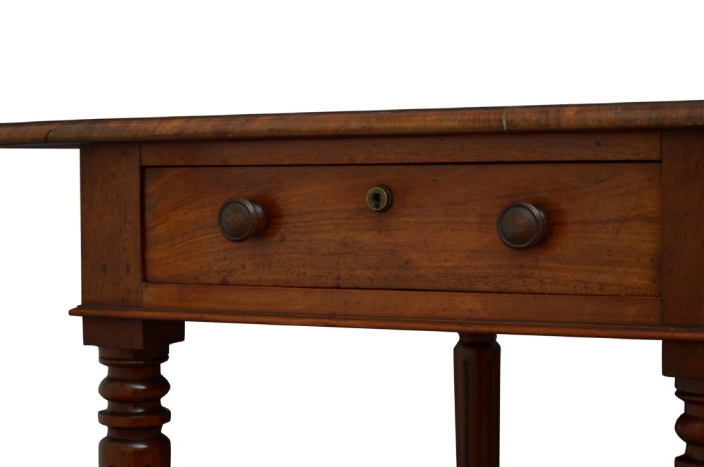 William IV Solid Mahogany Pembroke Table View VI