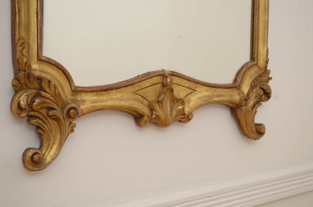 Turn of the Century Giltwood Wall Mirror View VI