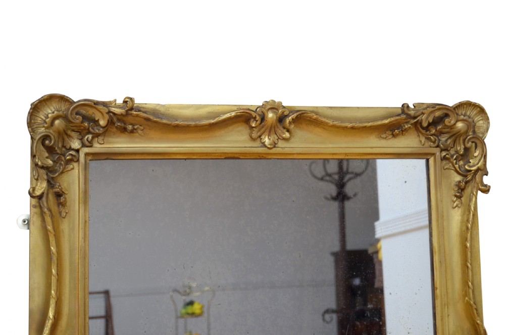 19th Century Giltwood Wall Mirror View VIII