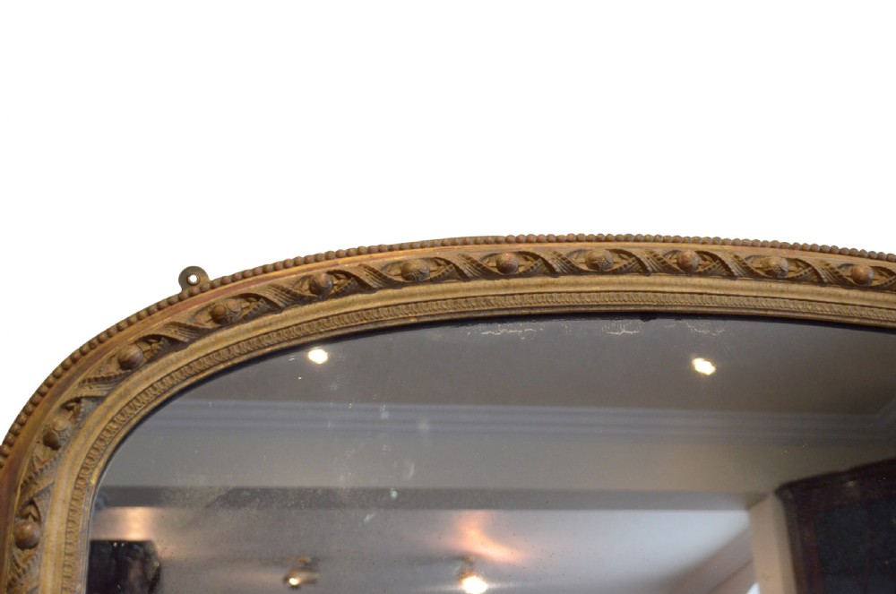 Early Victorian Overmantel Mirror H135cm View IX