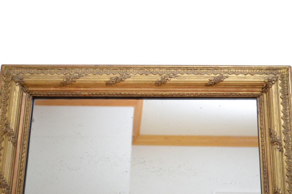 Superb Early 19th Century Giltwood Mirror View X