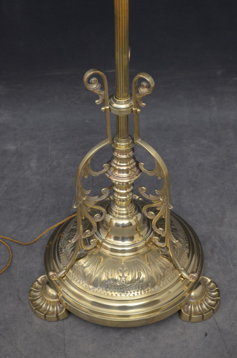 Late Victorian Brass Floor Lamp View VI