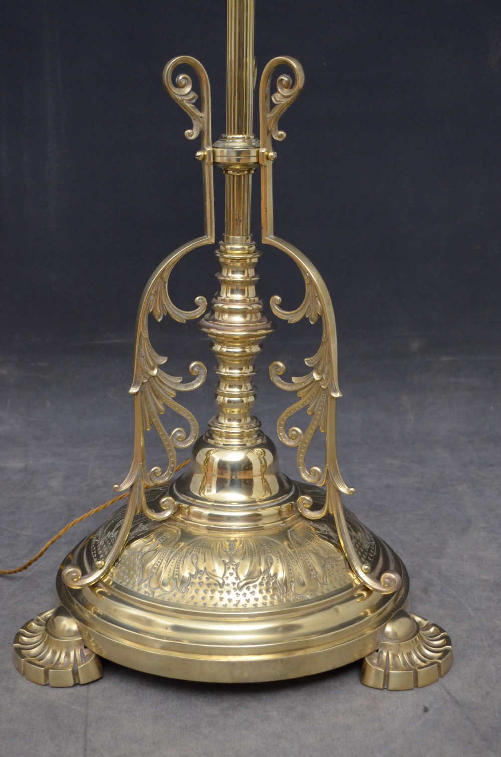 Late Victorian Brass Floor Lamp View VII