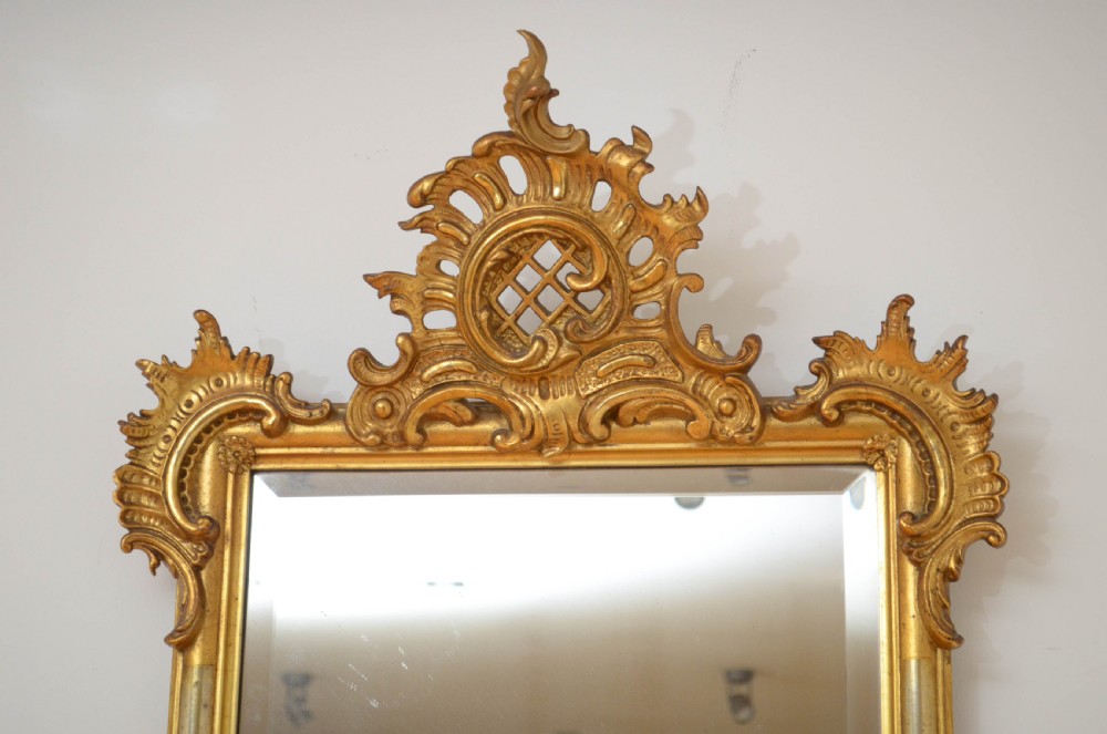 Turn of the Century Giltwood Wall Mirror View VI