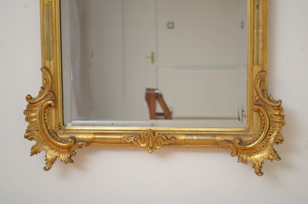 Turn of the Century Giltwood Wall Mirror View XI