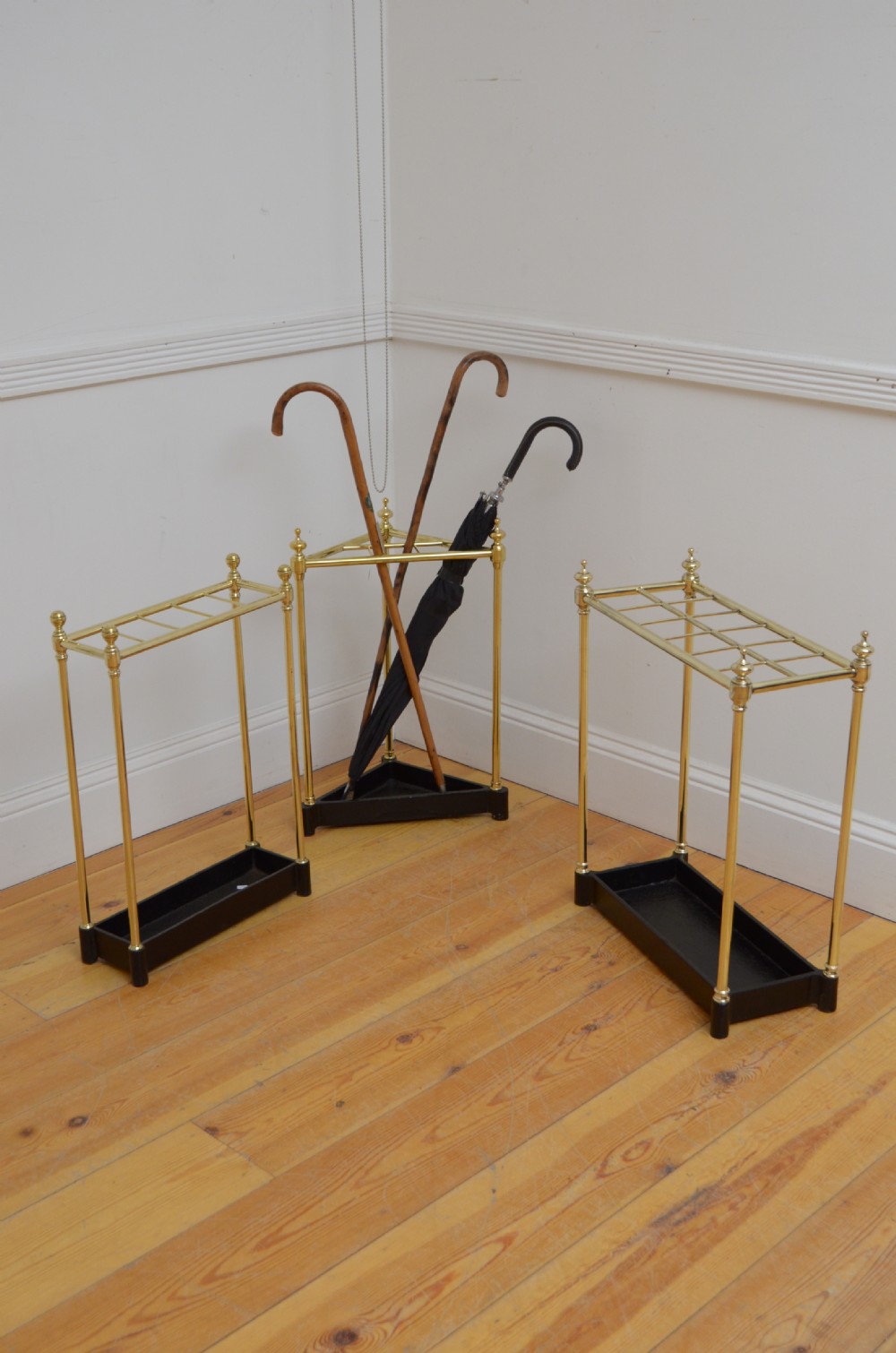 Exceptional Victorian Brass Umbrella Stand  View VIII