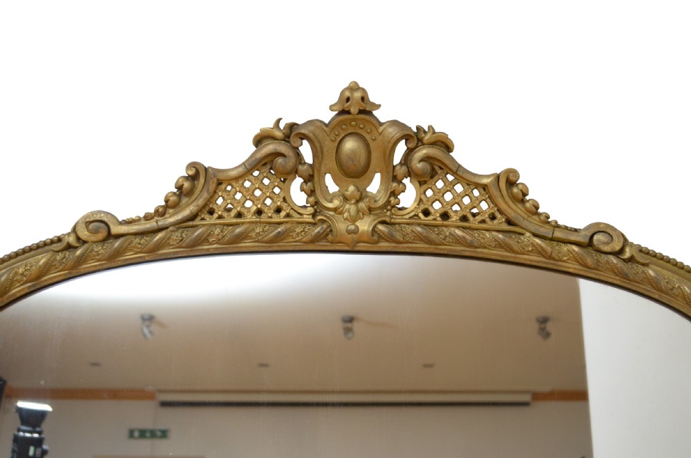 English Victorian Giltwood Wall Mirror H143cm View VII