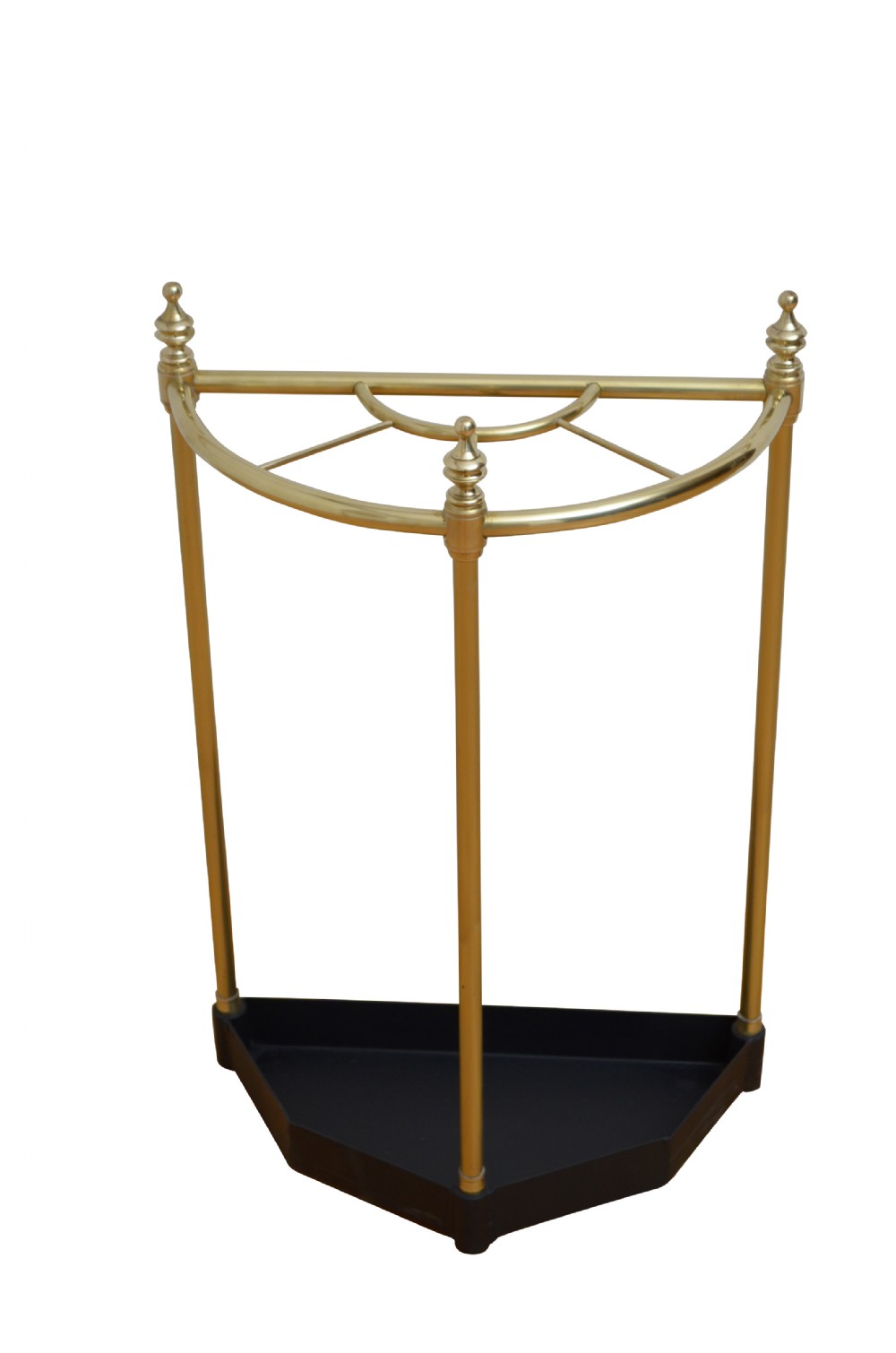 Brass Demi Lune Umbrella stand 