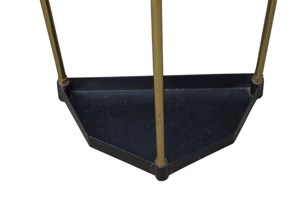 Matched Pair of Brass Umbrella Stands  View XII