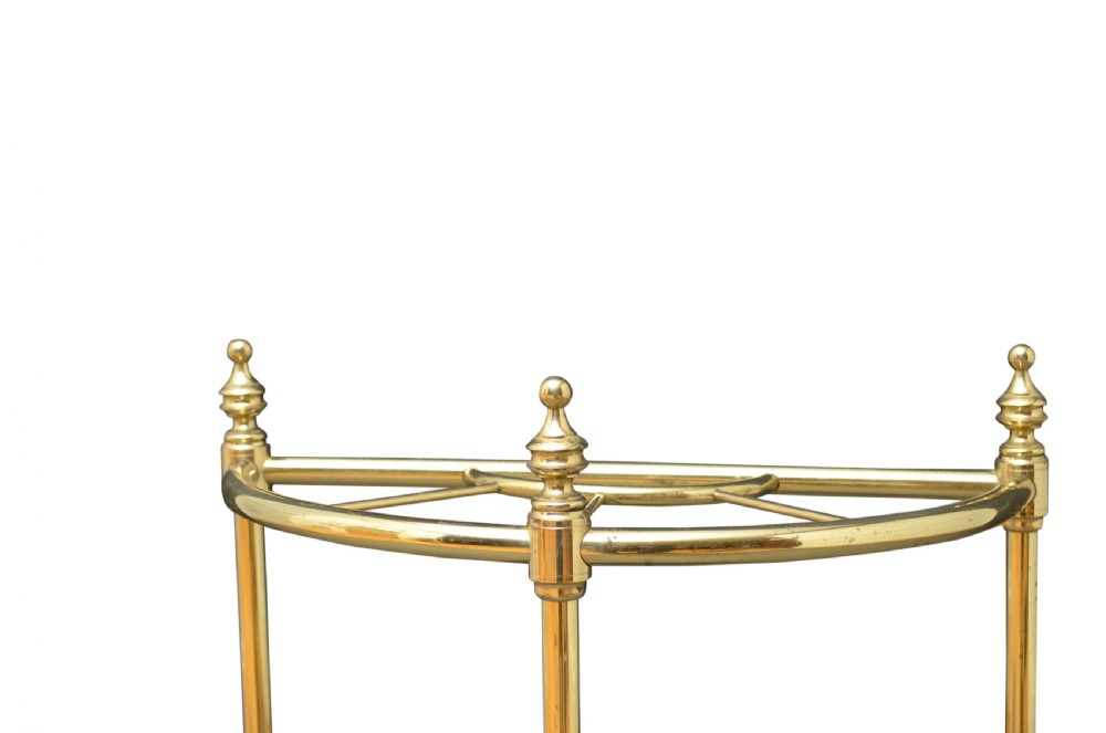 Matched Pair of Brass Umbrella Stands  View XIV