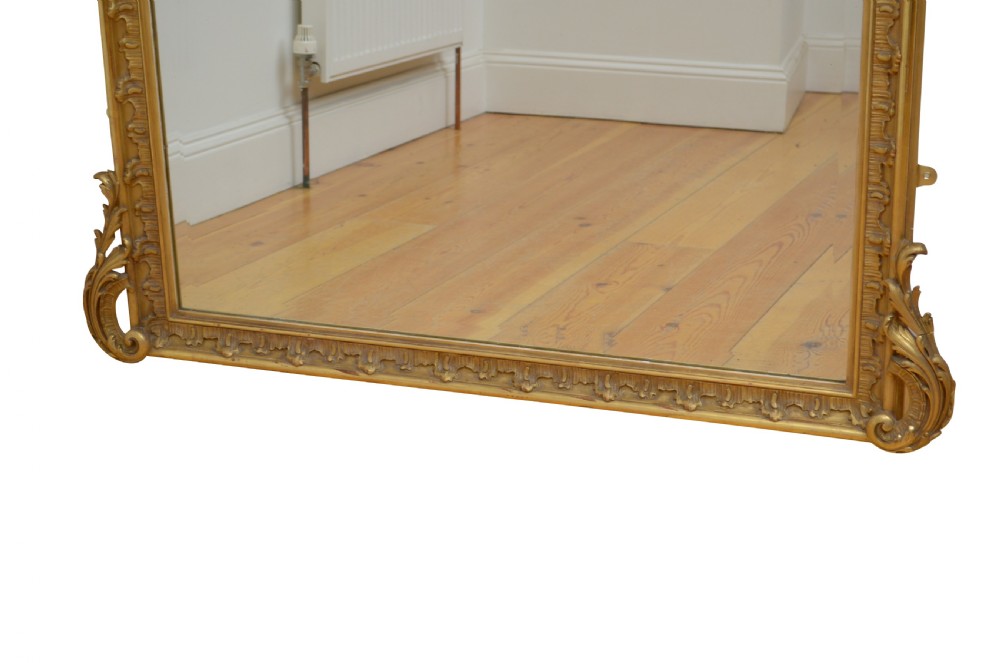 Fine French Giltwood Wall Mirror H167cm View III
