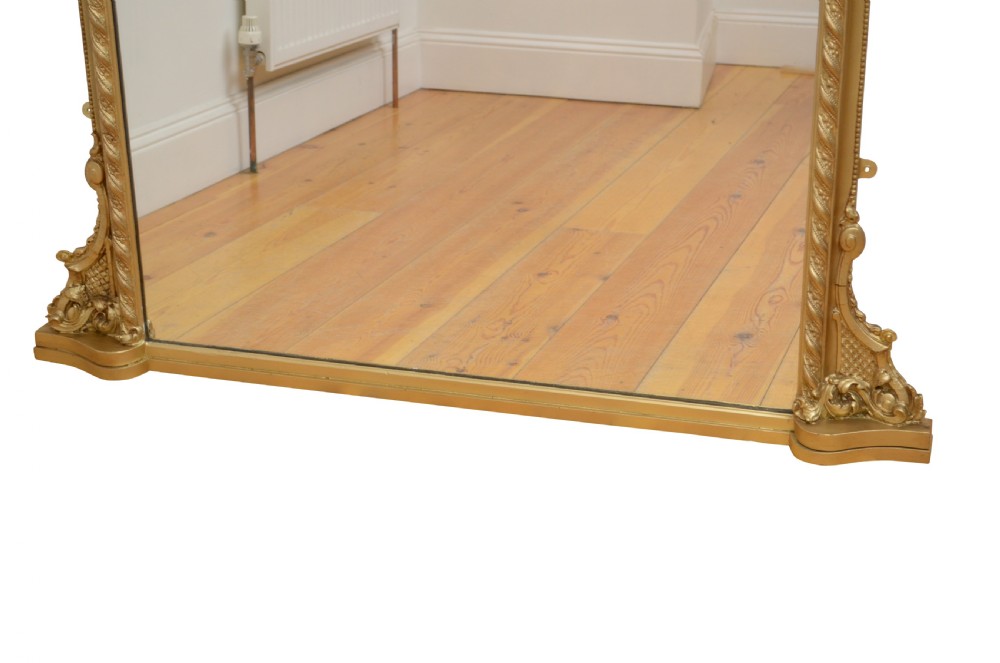 English Victorian Wall Mirror H134cm View III