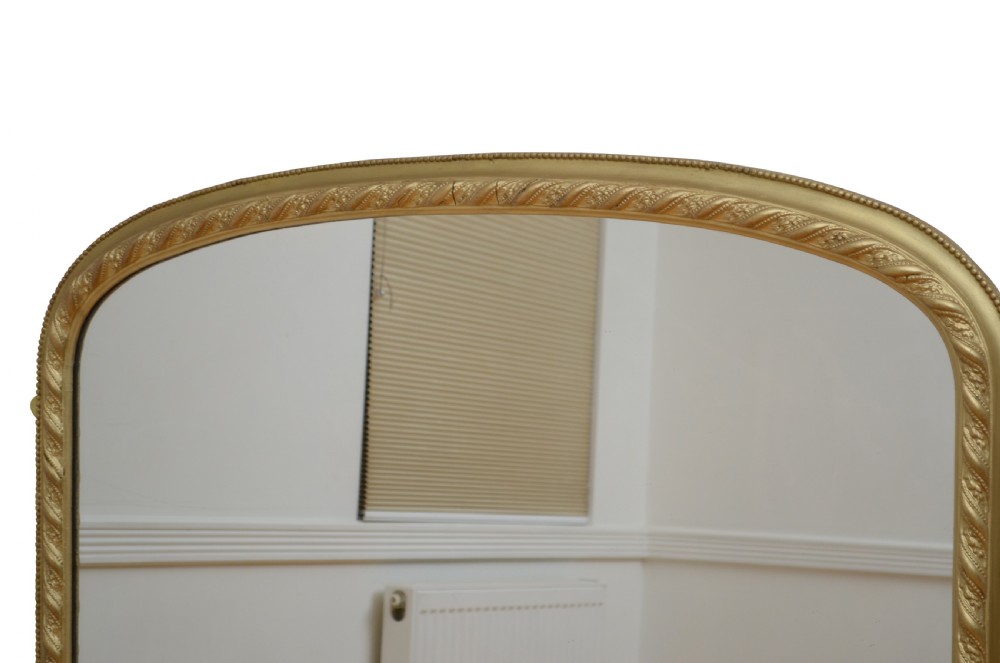 English Victorian Wall Mirror H134cm View VI