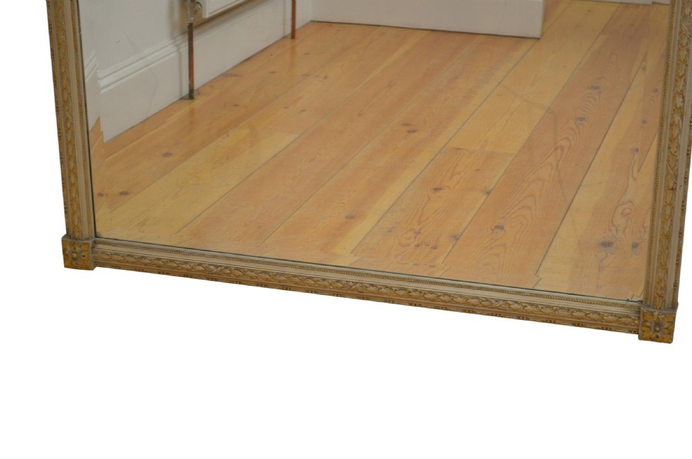 Tall 19th Century Leaner Mirror H206cm View III