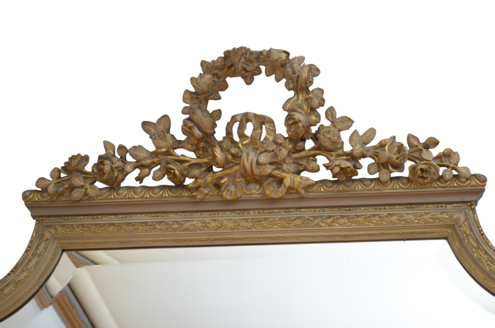 Tall 19th Century Leaner Mirror H206cm View VIII