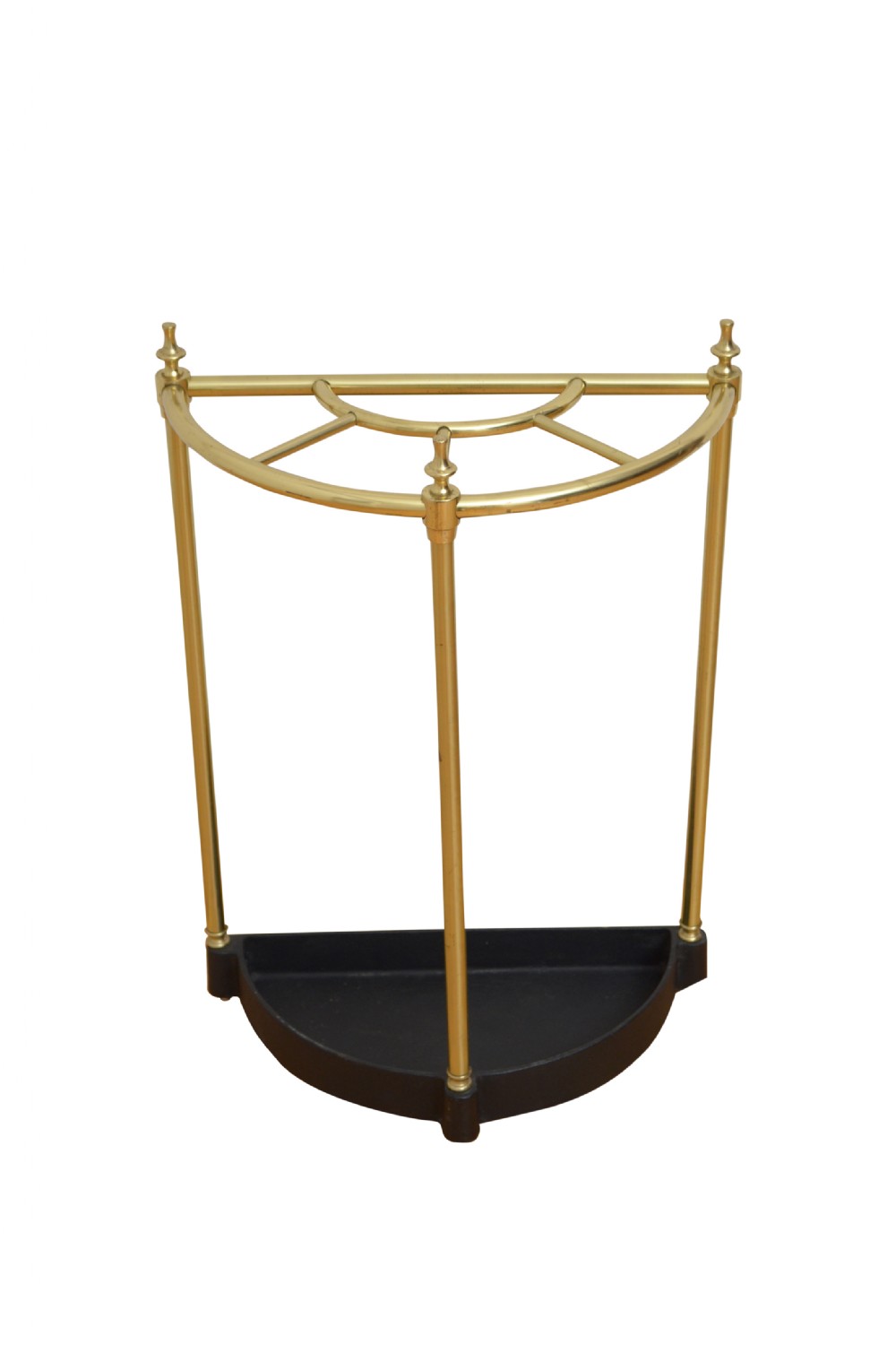 Brass Demi Lune Umbrella Stand