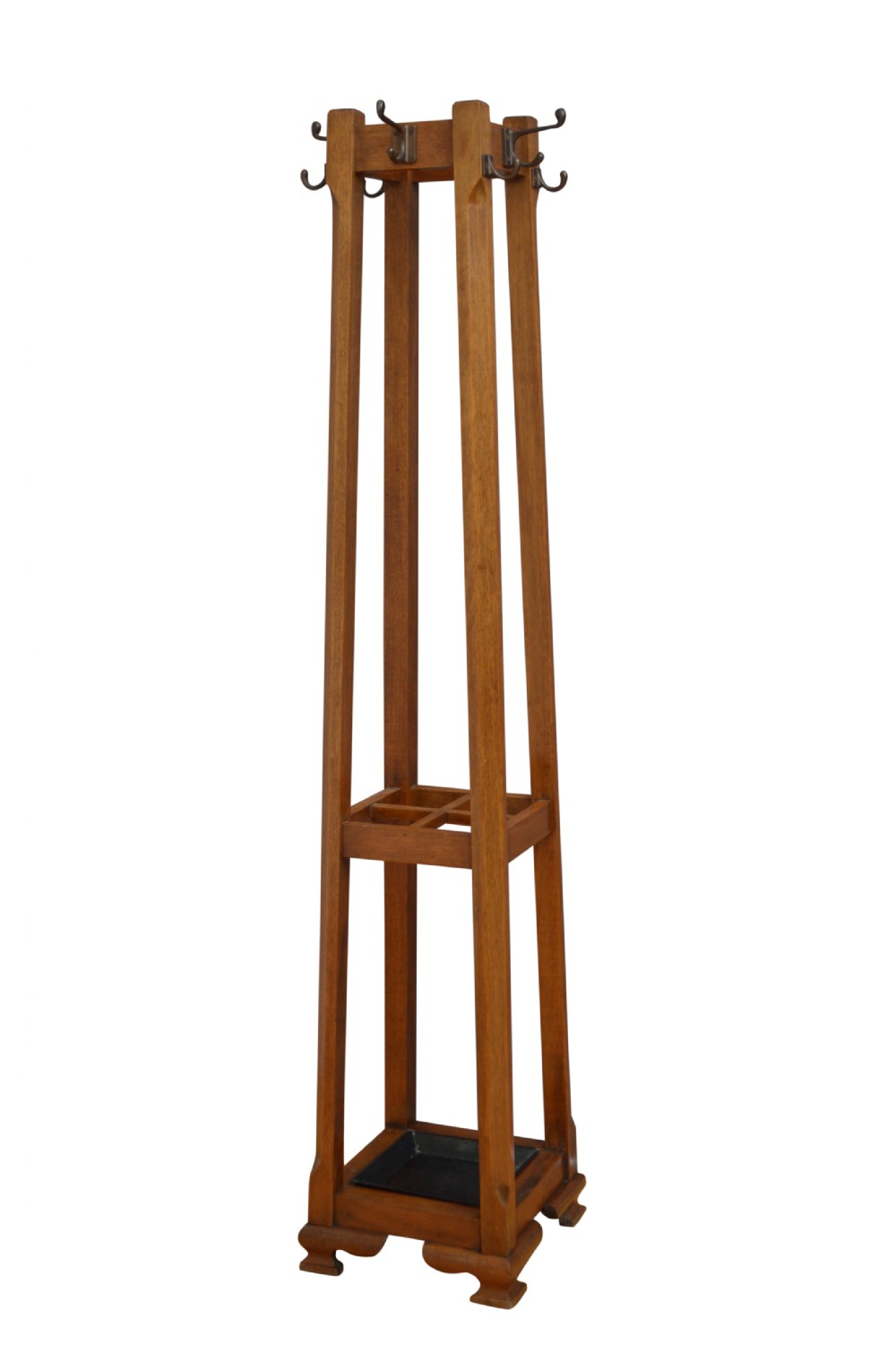 Cooke's Art Deco Solid Mahogany Coat Stand
