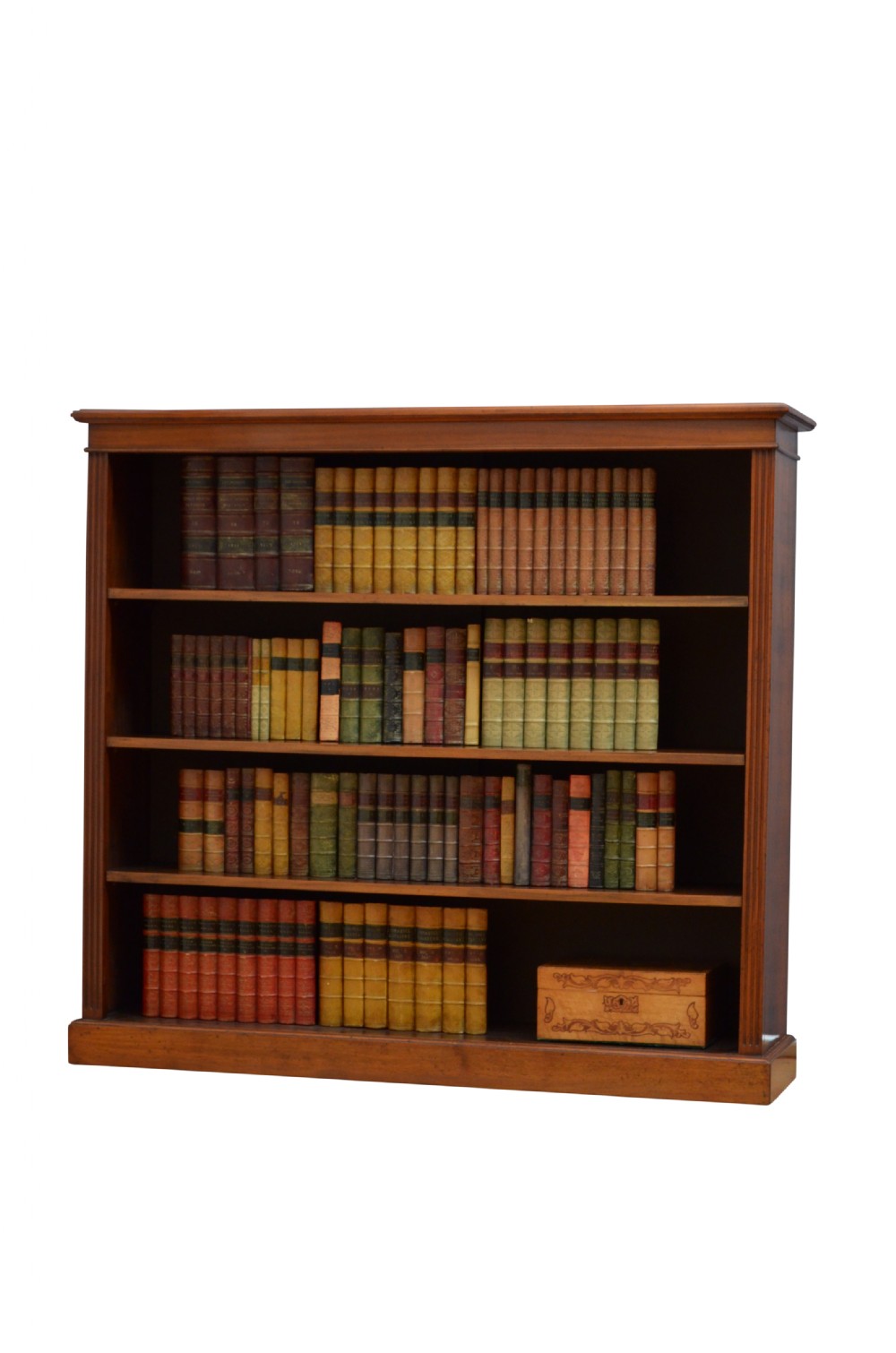 Victorian Solid Walnut Open bookcase