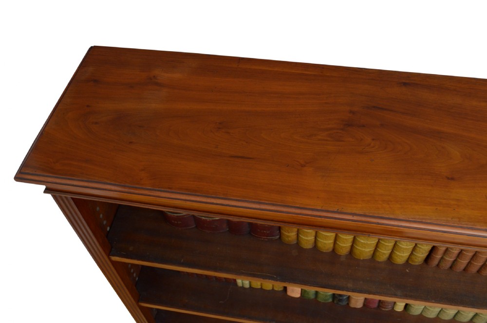 Victorian Solid Walnut Open bookcase View VI
