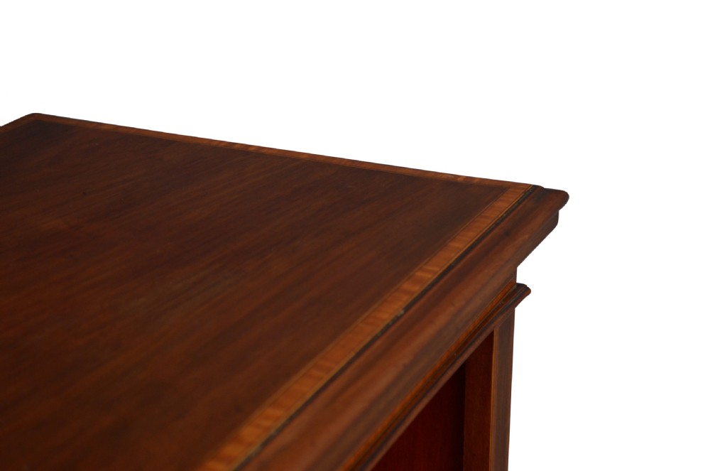 A Large Solid Mahogany Victorian Open Bookcase View IV