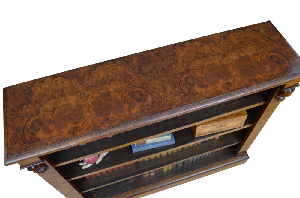Druce & Co Victorian Walnut Open Bookcase View IV