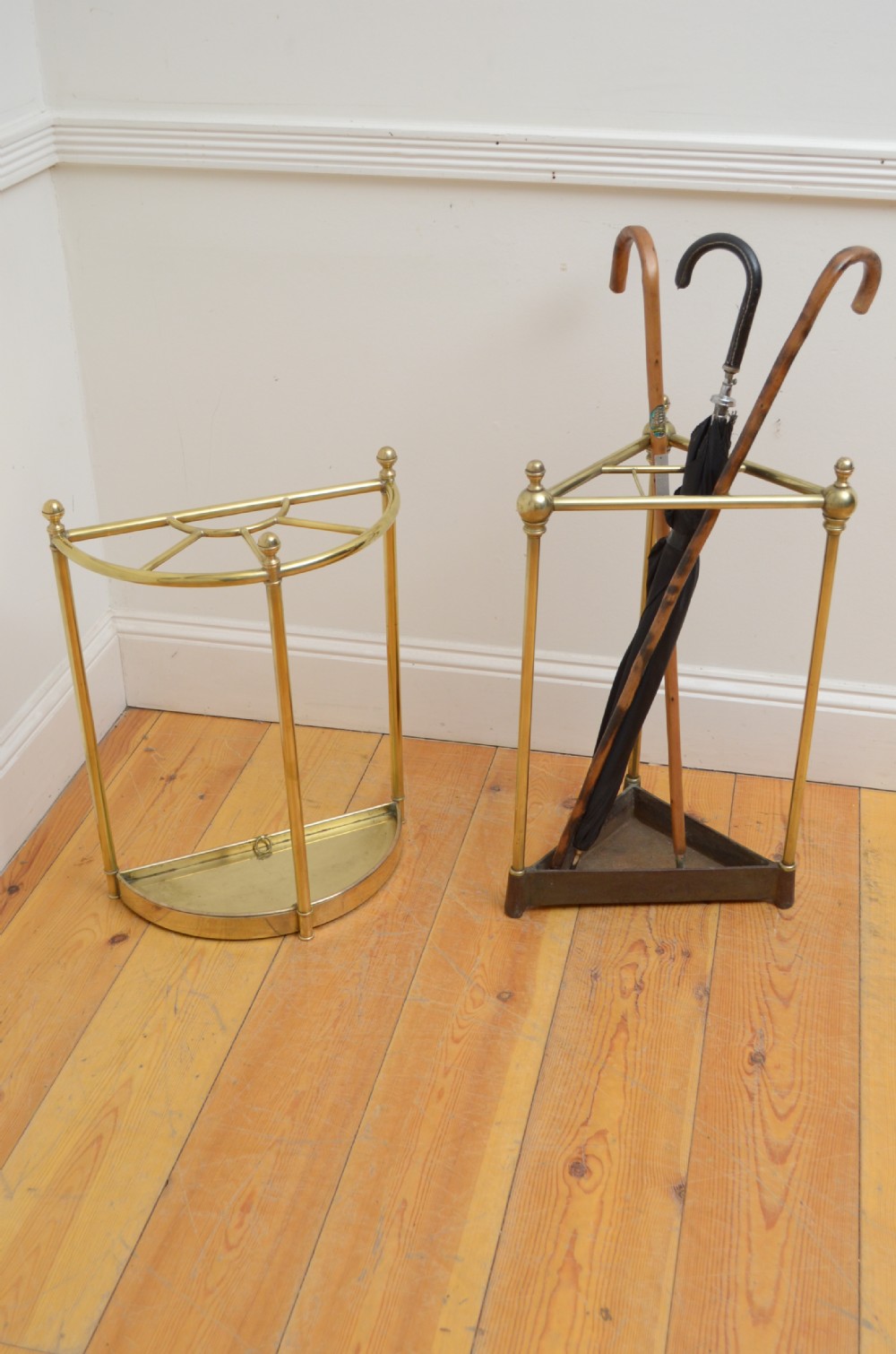 Art Deco Brass Umbrella Stand View V