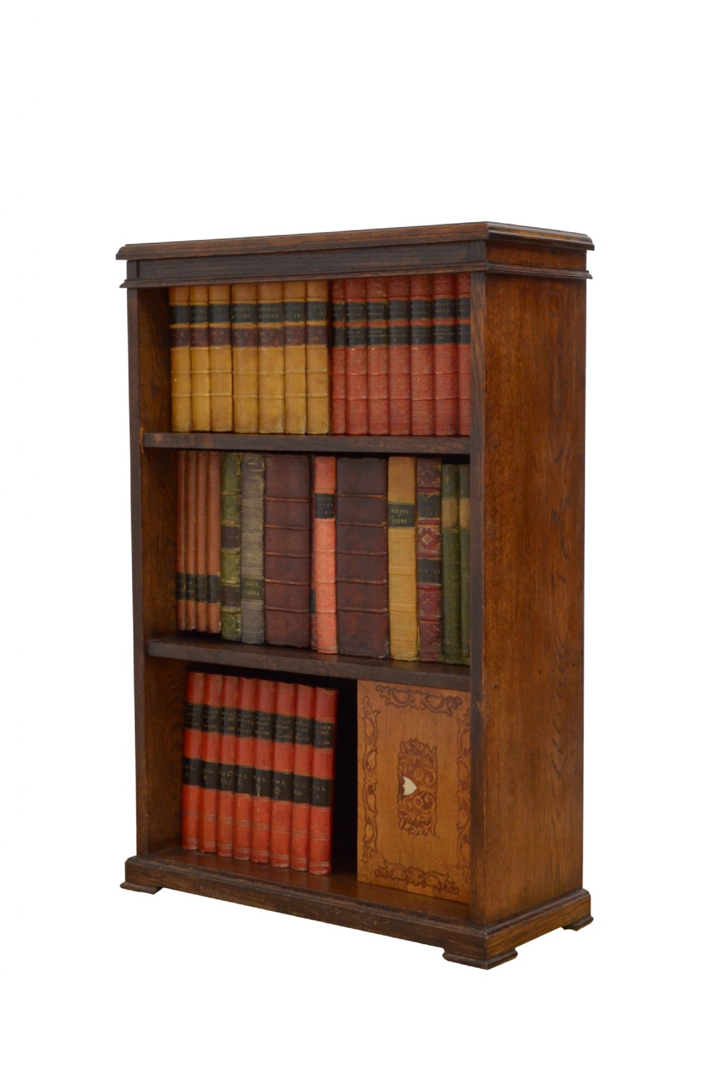 Early XXth century Solid Oak Open Bookcase