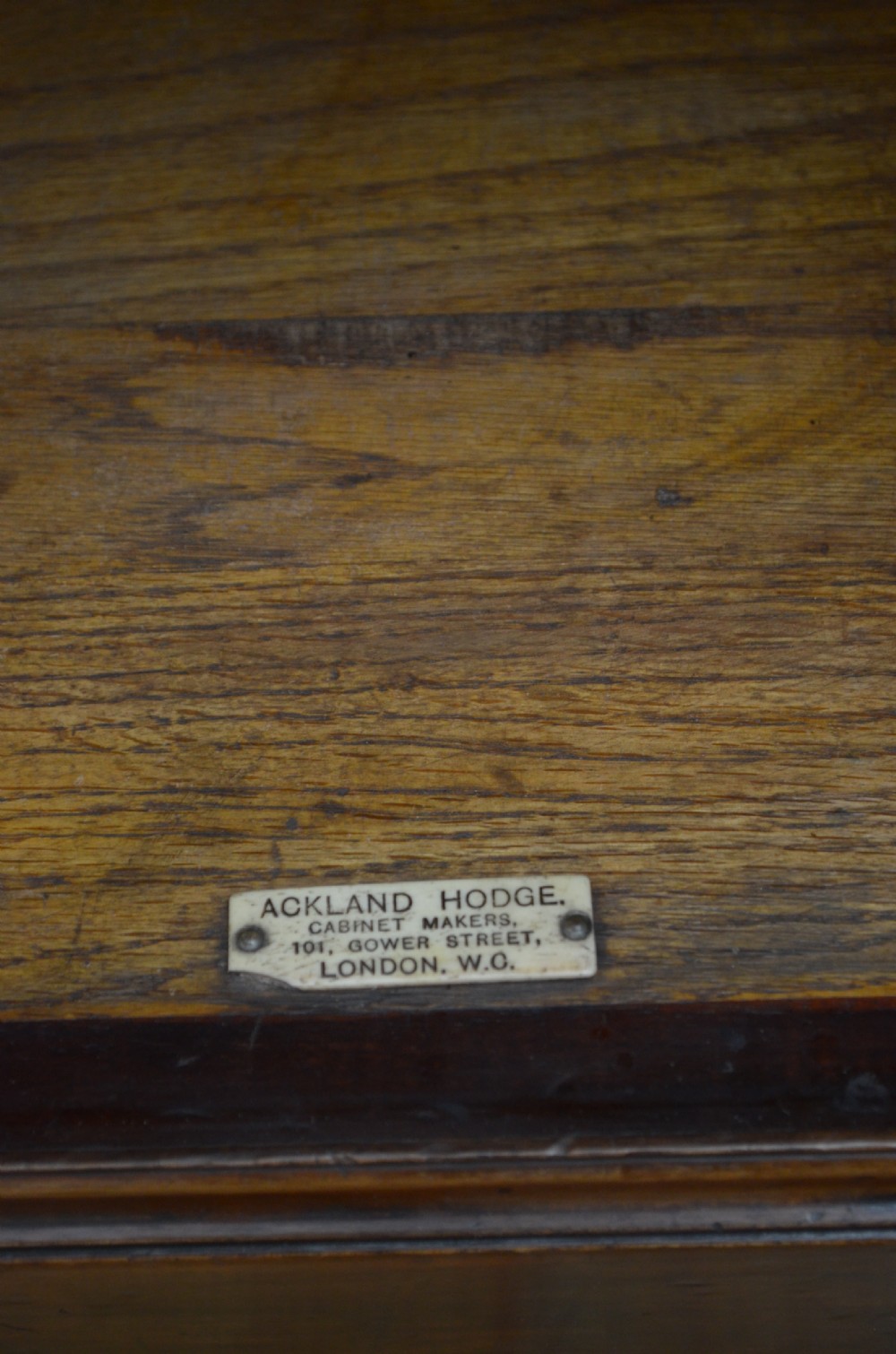 Edwardian Mahogany Bedside Cabinet by Ackland Hodge View VIII
