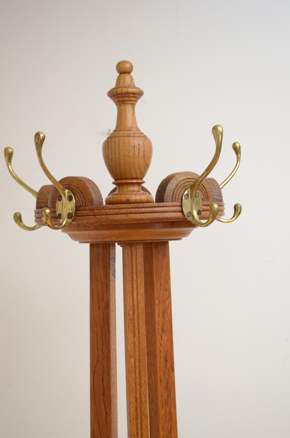 Arts And Crafts Oak Coat Stand Hall Stand View V