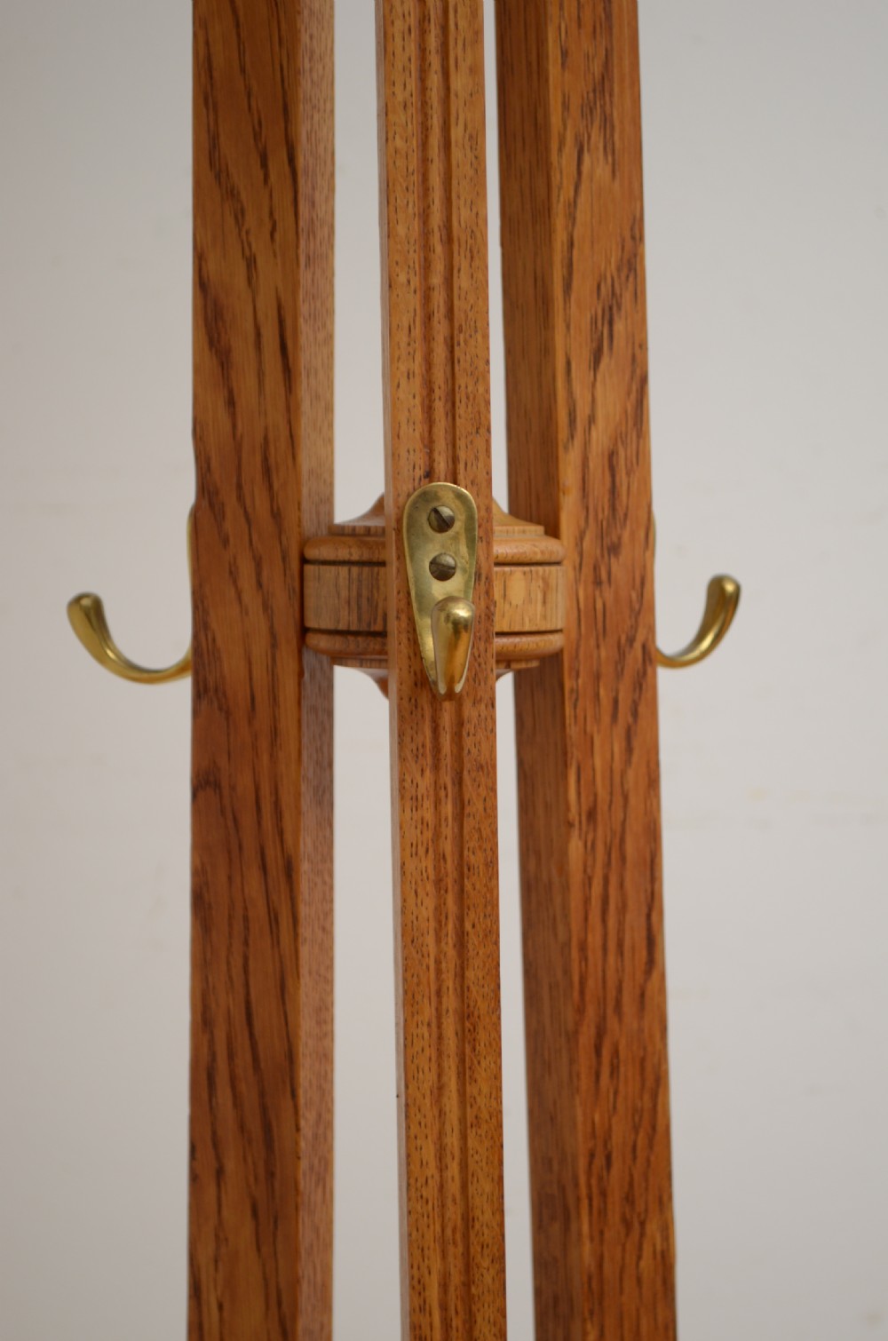Arts And Crafts Oak Coat Stand Hall Stand View VII