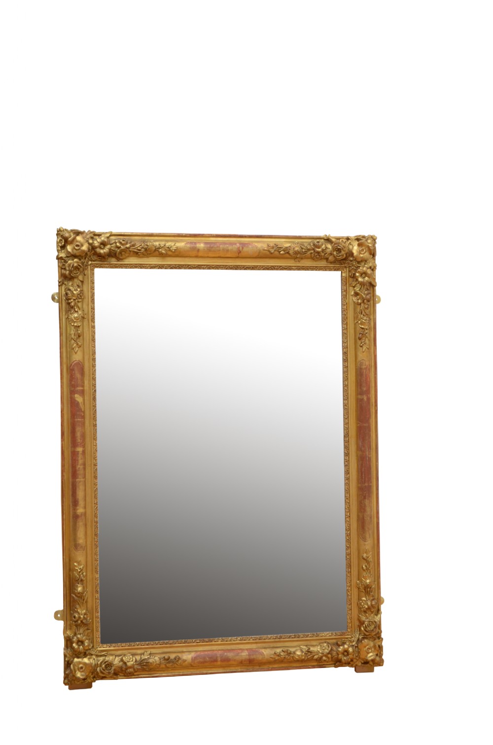 Superb 19Th Century Giltwood Wall Mirror H117cm