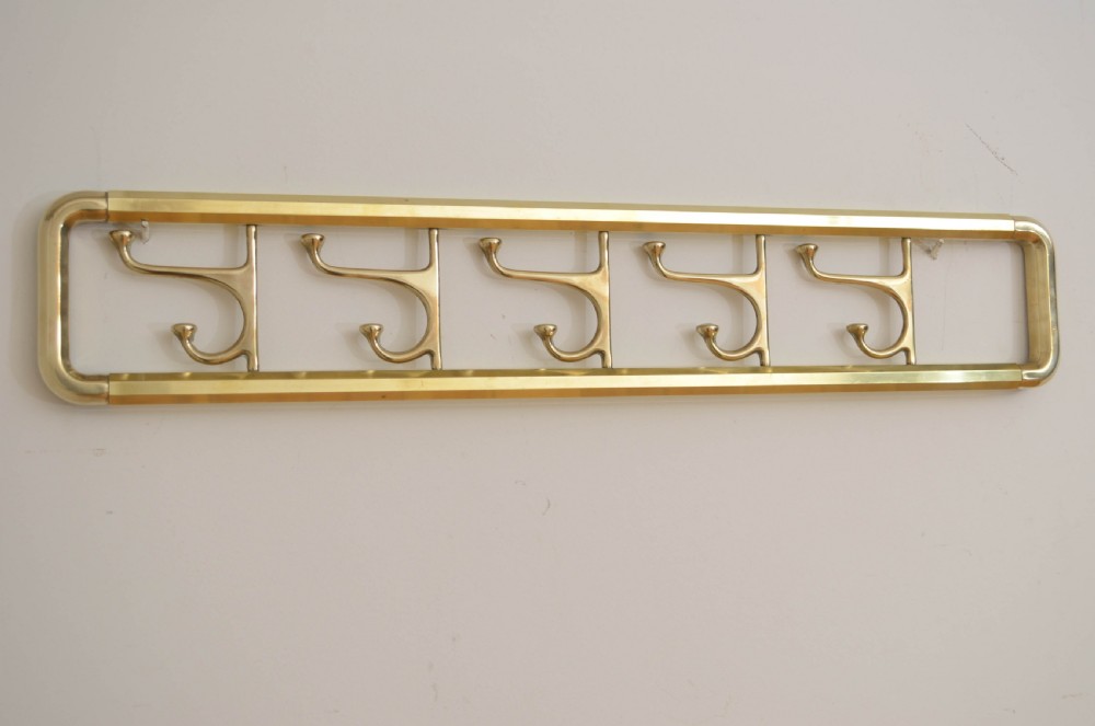 Stylish Retro Brass Hat Rack Coat Hooks View X