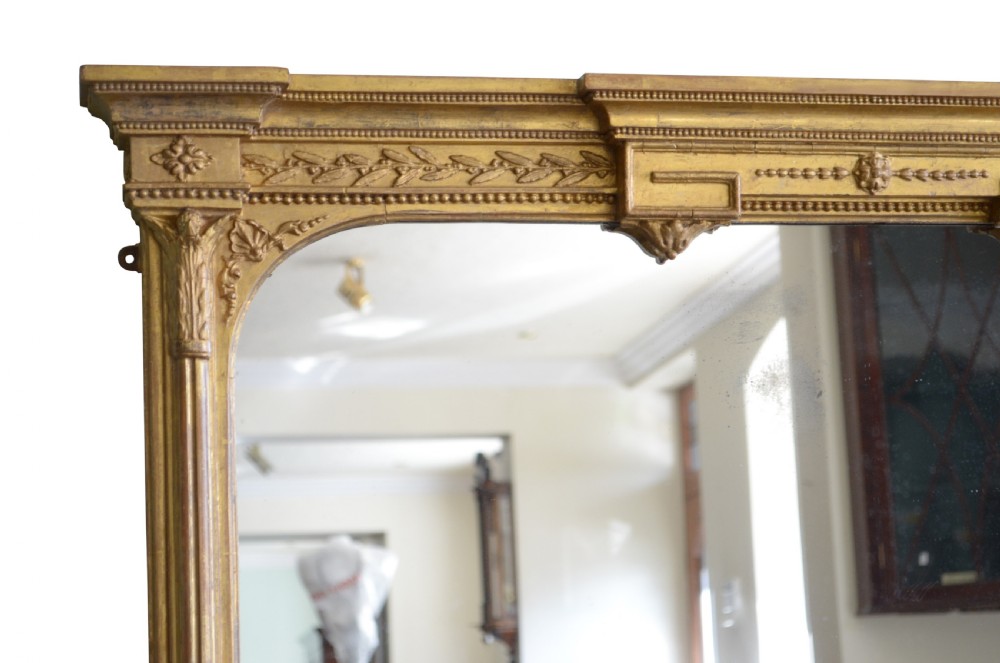 A Large English Giltwood Wall Mirror H135.5cm View V