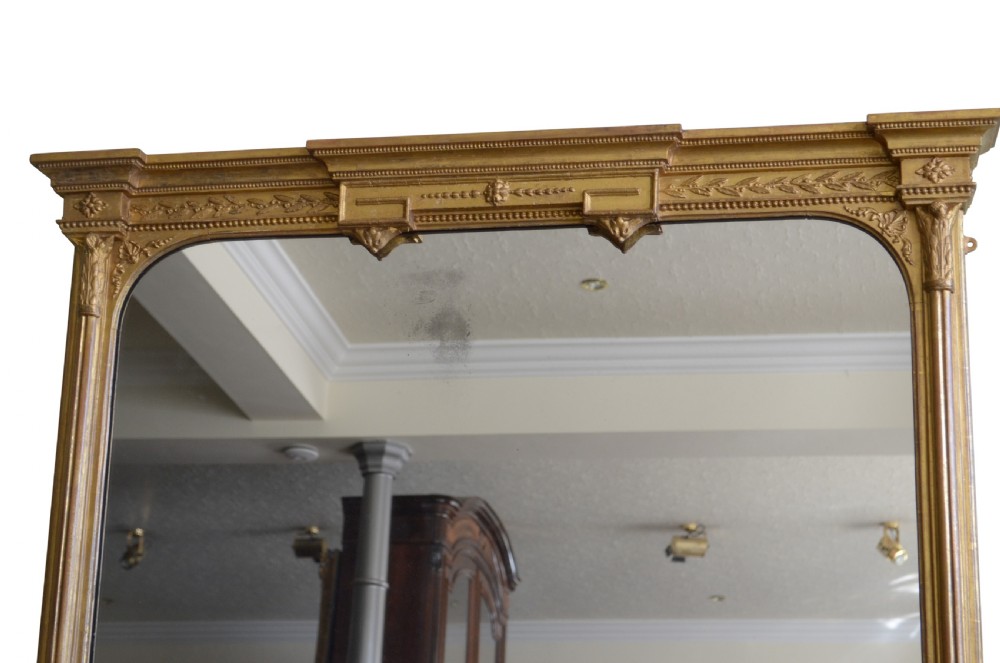 A Large English Giltwood Wall Mirror H135.5cm View VIII