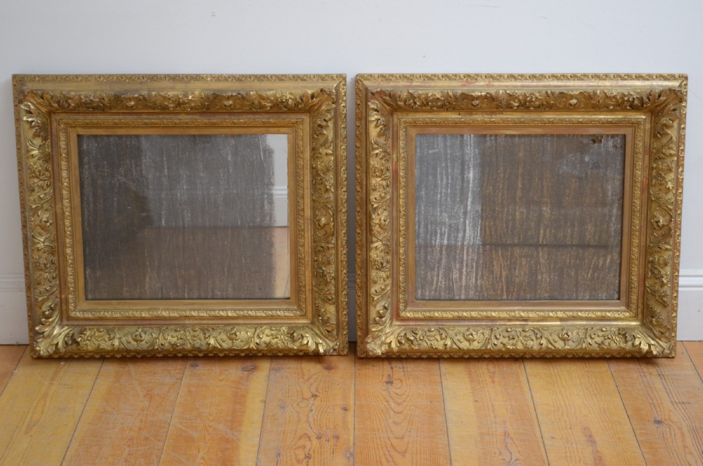 Pair of Antique Gilded Wall Mirrors H71cm  View XII