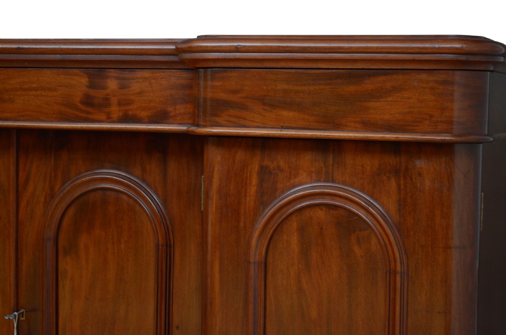 English Victorian Mahogany Four Door Sideboard View X