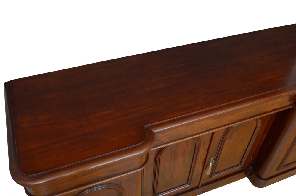 English Victorian Mahogany Four Door Sideboard View XI