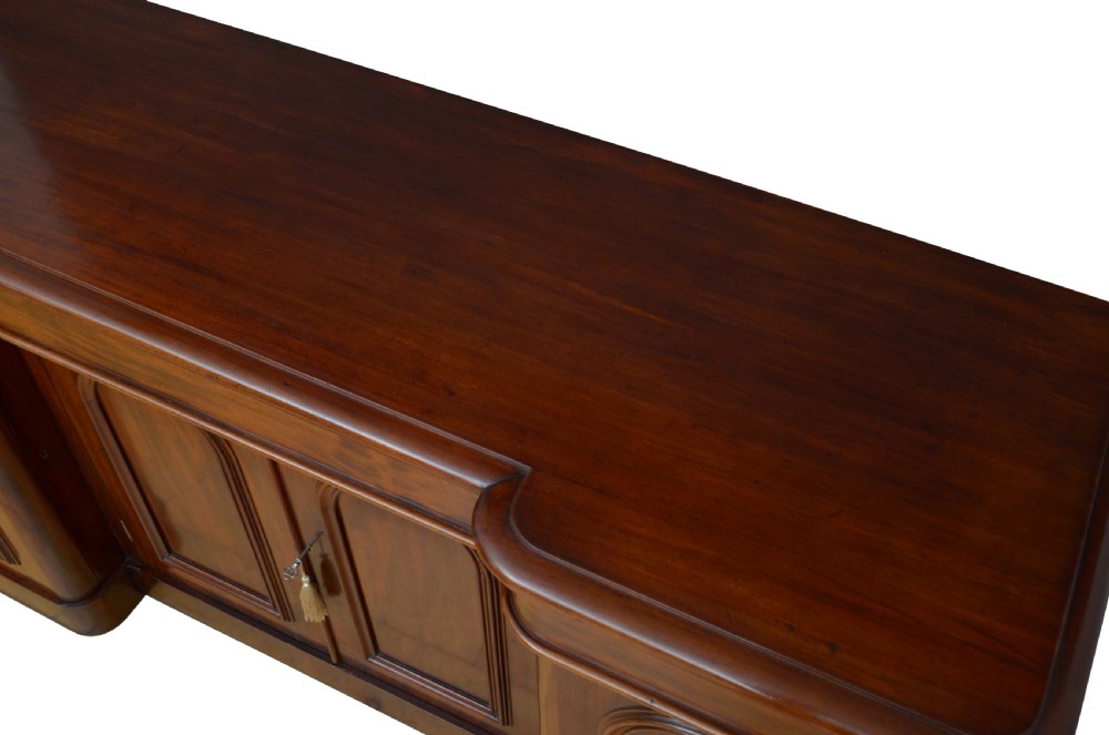 English Victorian Mahogany Four Door Sideboard View XII